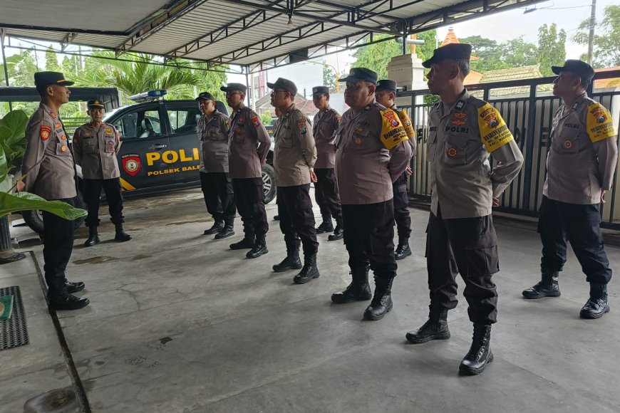 Antisipasi Libur Panjang Imlek 2026, Polsek Balerejo Gelar Apel Siaga Kamtibmas